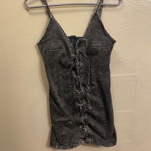 black denim dress